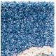 Plush blue Textured Living Rug